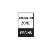 a temporary condition sign