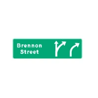 an information or direction sign