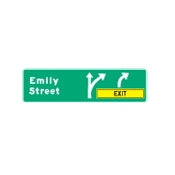 an information or direction sign