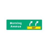 an information or direction sign