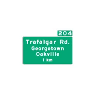 an information or direction sign