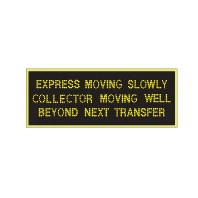 an information or direction sign