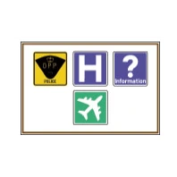 an information or direction sign