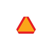 a slow-moving vehicle sign