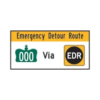 an EDR sign