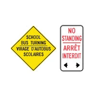 a bilingual sign